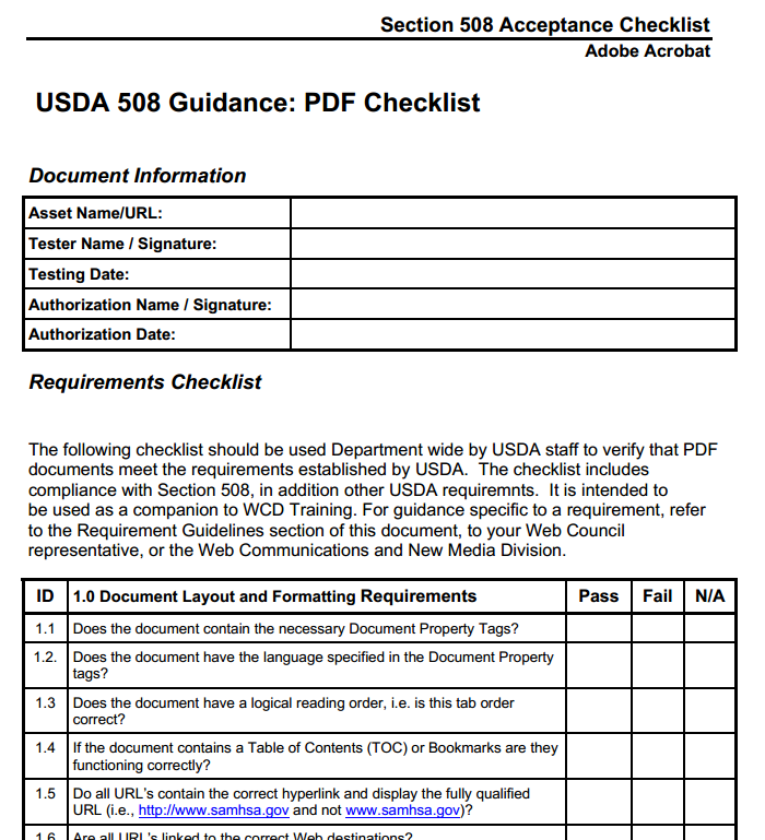 SECTION 508 COMPLIANT PDFS Your Step by Step Guide to Section 508